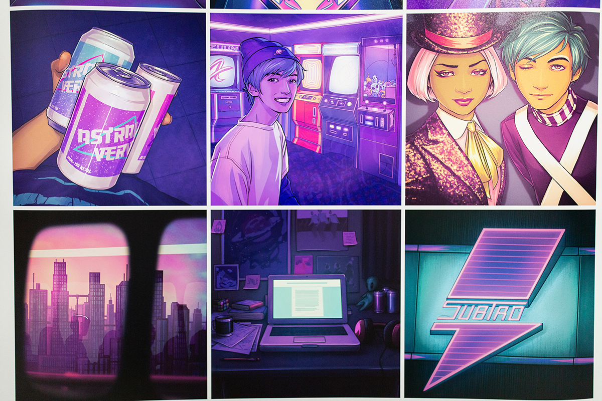 Multiple Instagram posts of fictitious characters 